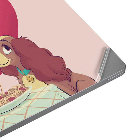 Disney Lady & The Tramp Spaghetti Dinner Universal Laptop 12in (9.8 x 6.8in) Skin